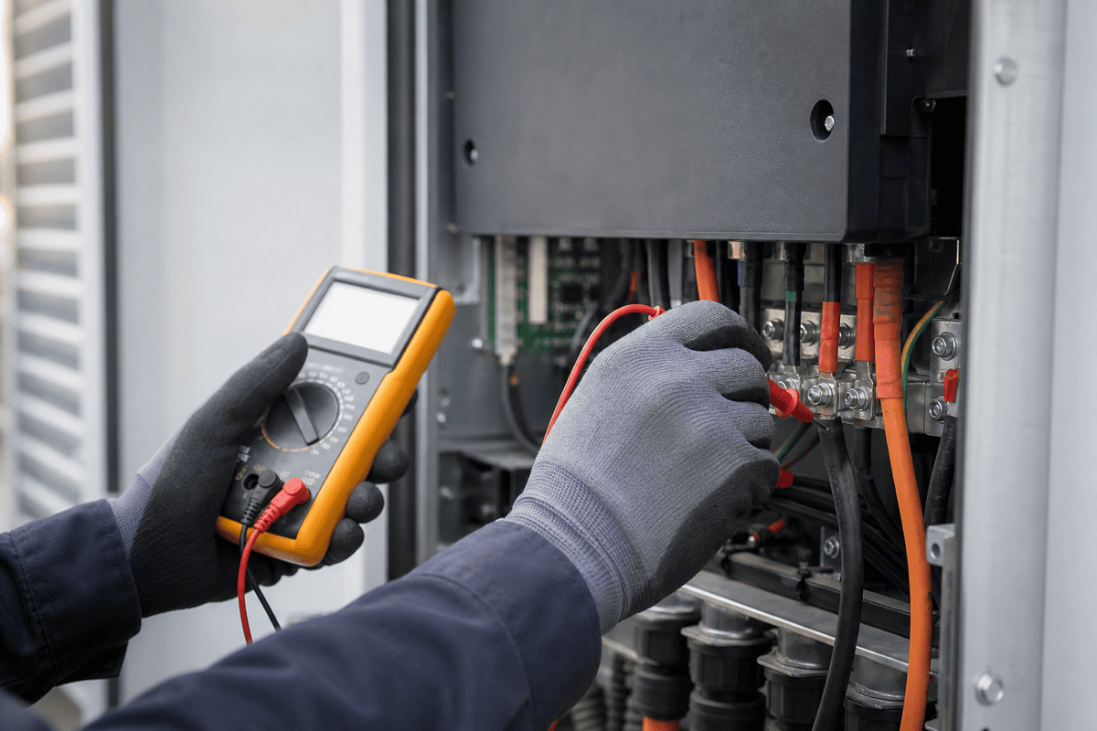 Commissioning (QC) stage of a build
